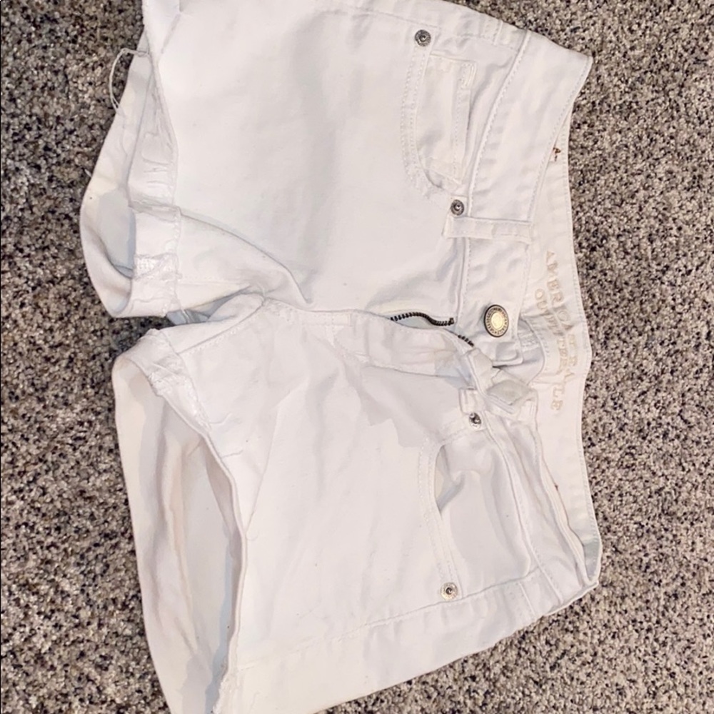 White American Eagle Jean Shorts